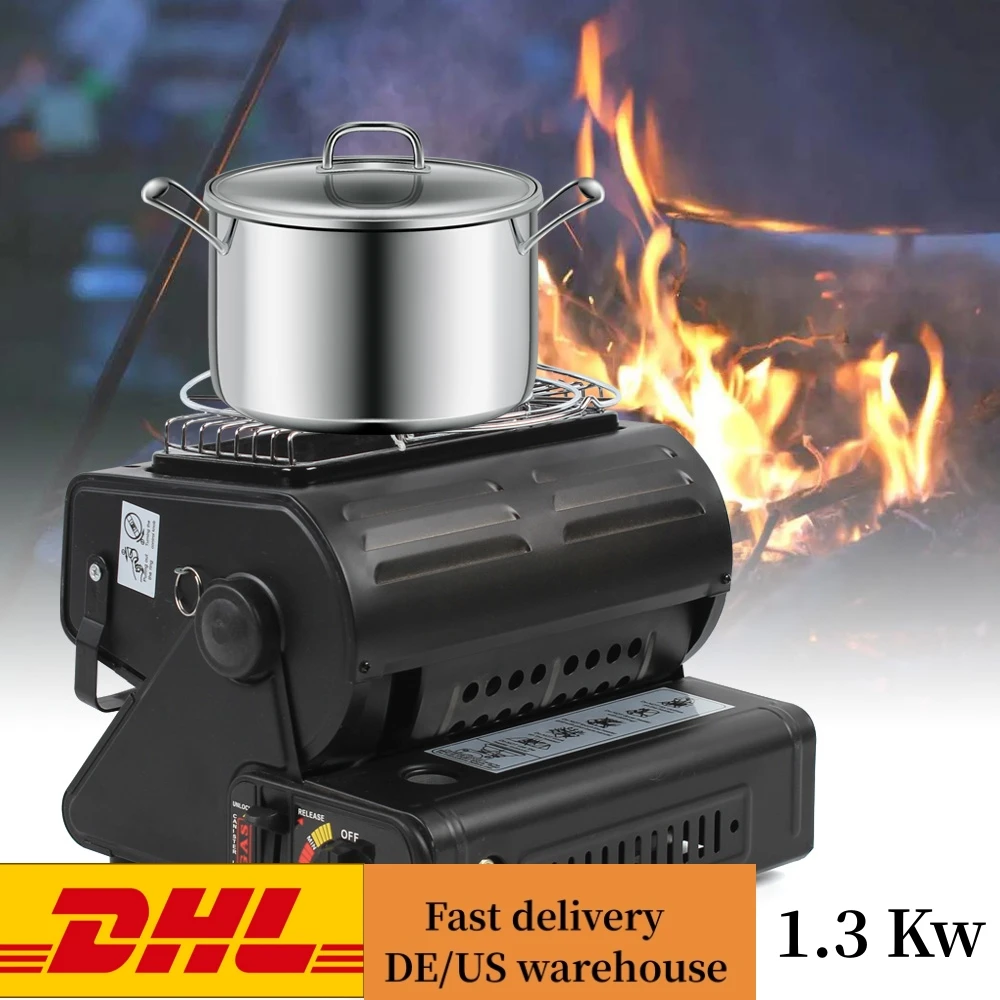 PortableButaneGasHeaterwithPiezoelectricIgnitionCampingGas