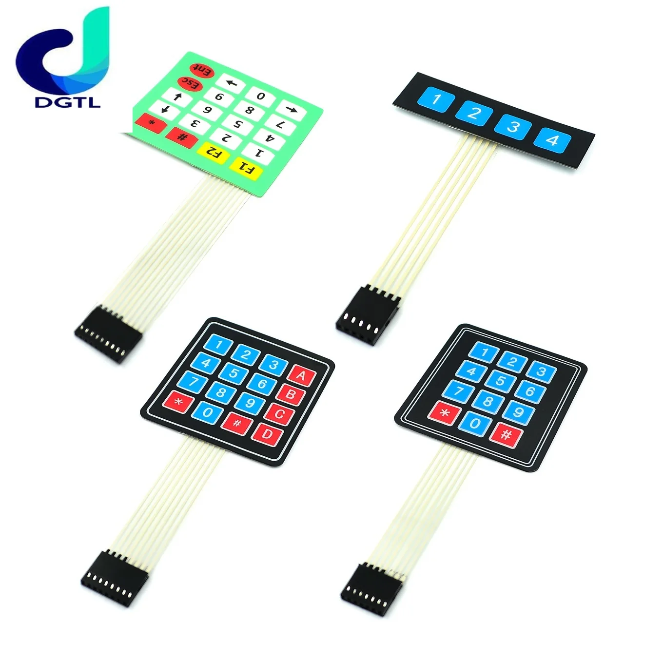 1*4 3*4 4*4 4*5 Matrix Array/Matrix Keyboard 16 Tasti Interruttore A Membrana Tastiera Per Arduino 1X4 3X4 4X4 X5