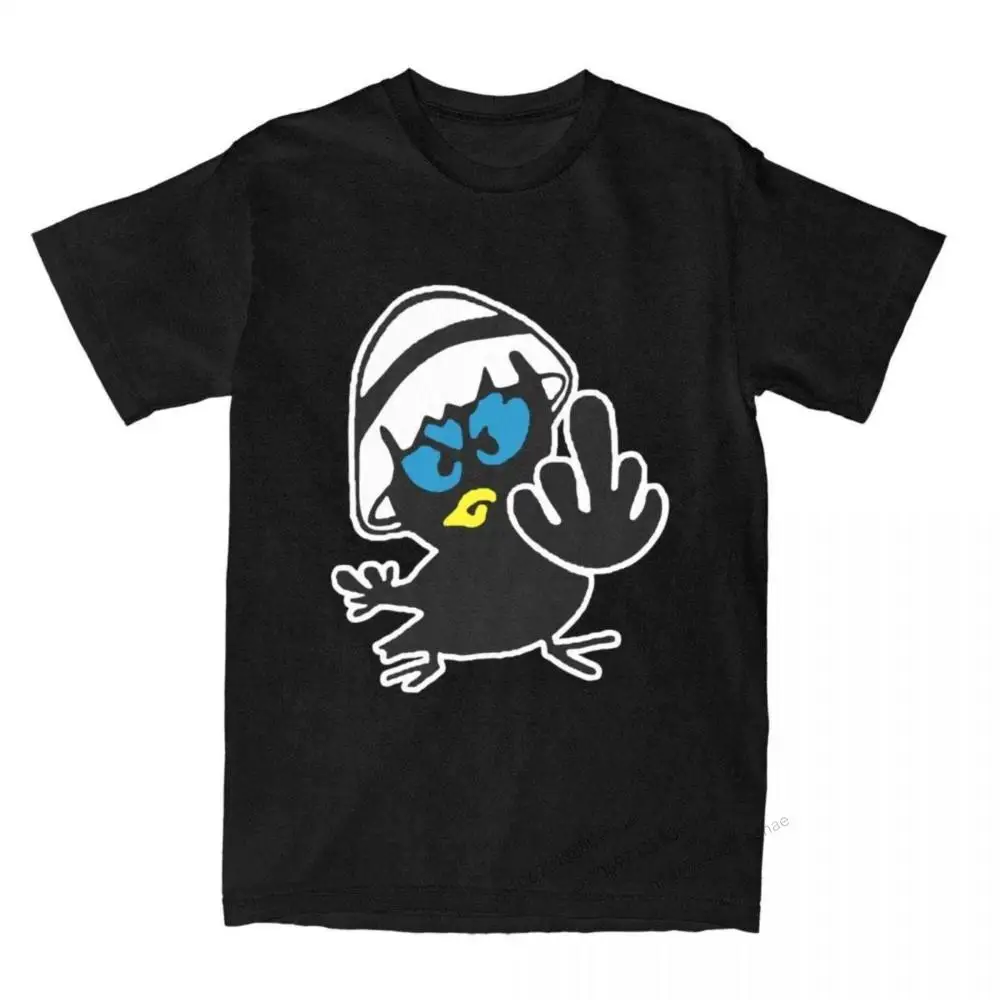 

Men Calimero Angry Cartoon Chicken T Shirts Italian Tv Cotton Clothing Novelty Short Sleeve Round Neck Tees Original T-Shirt