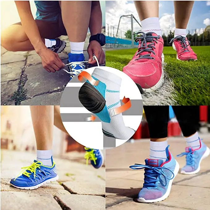 Sports socks compression socks fitness sports socks sport socks Foot Compression Socks For Men Women Plantar Fasciitis Heel Spurs Pain Venous Running Sports Socks Casual Cotton Ankle Sock Gift