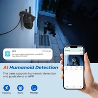 BESDER-Caméra de surveillance extérieure PTZ IP WiFi 5GHz, objectif pour touristes, détection humaine AI, caméras de sécurité, interphone CCTV, 5K, 10MP 4