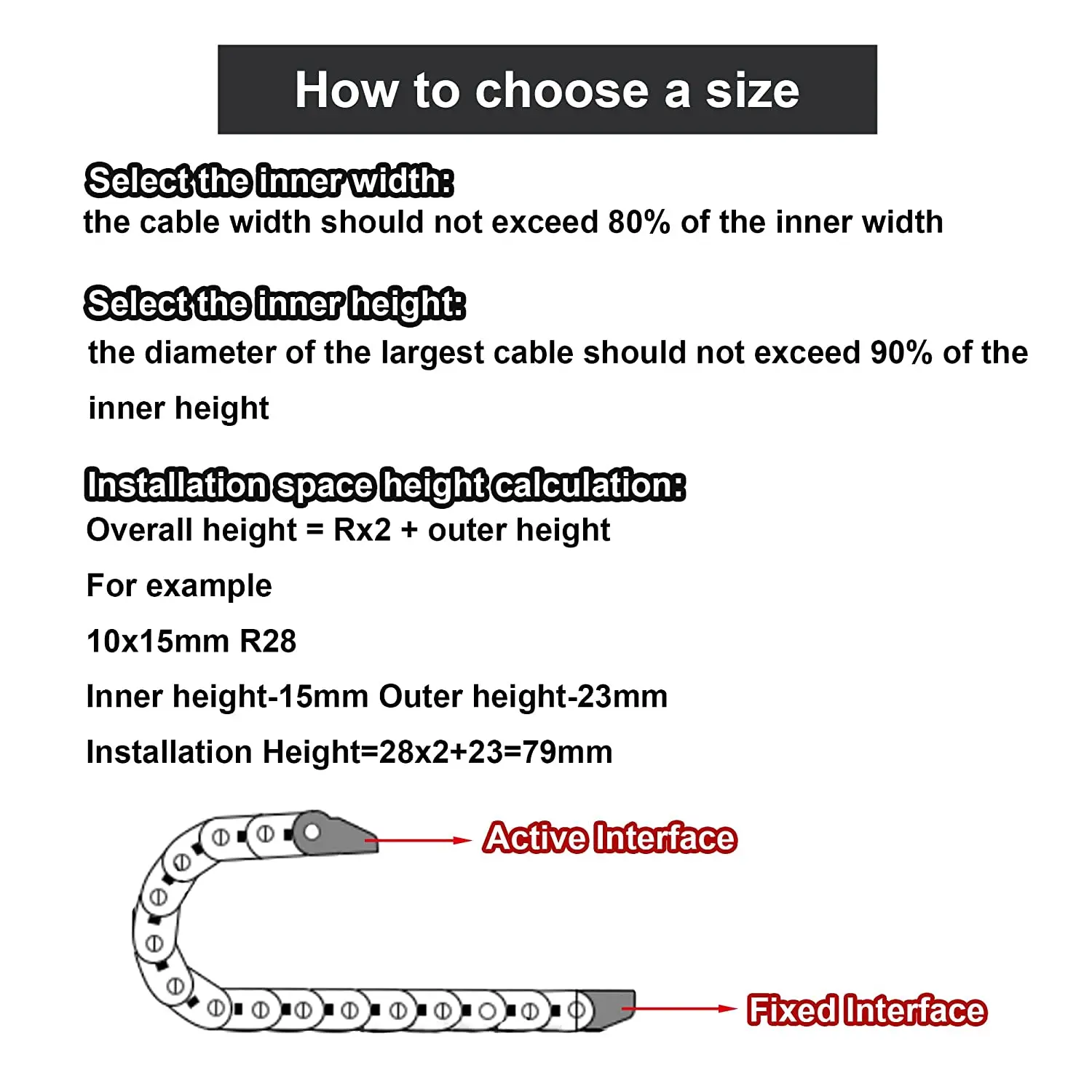 7x15mm Cable Carrier Drag Chain Closed Type Plastic Flexible Nylon Chains 1M with End Connectors for 3D Printer CNC Machine