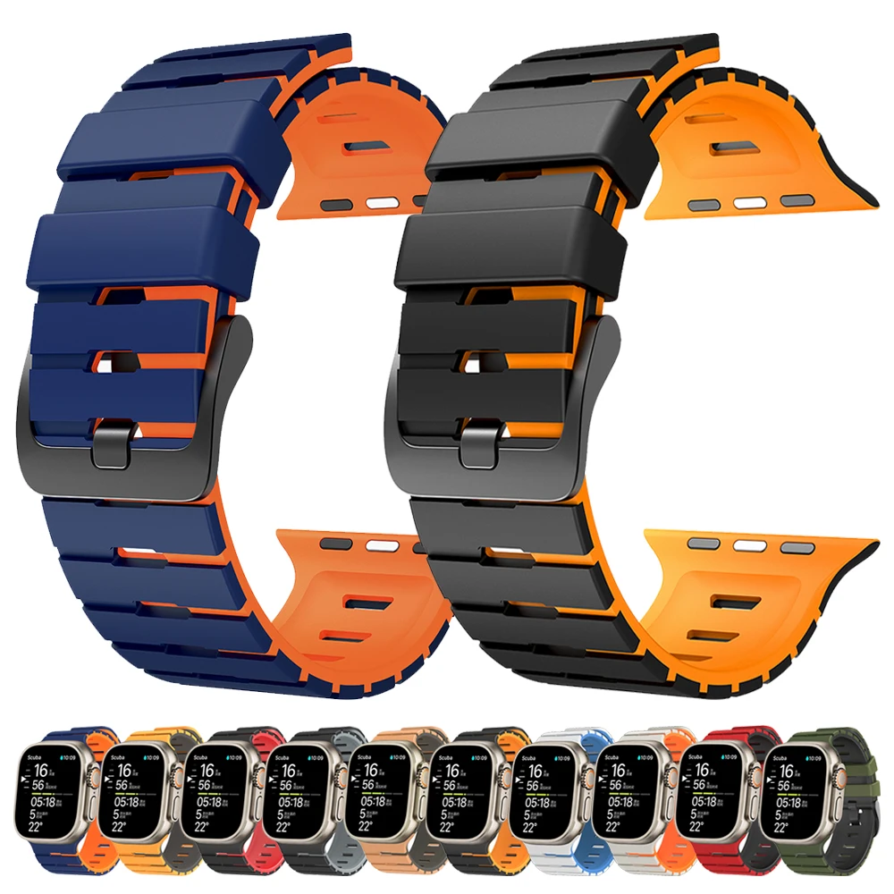 Breathable Silicone Sports Watchband Bracelet