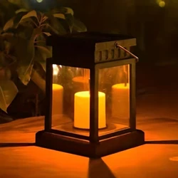 Outdoor Solar Retro Palace Lantern - Decorative Hanging and Floor Lights (Yellow)