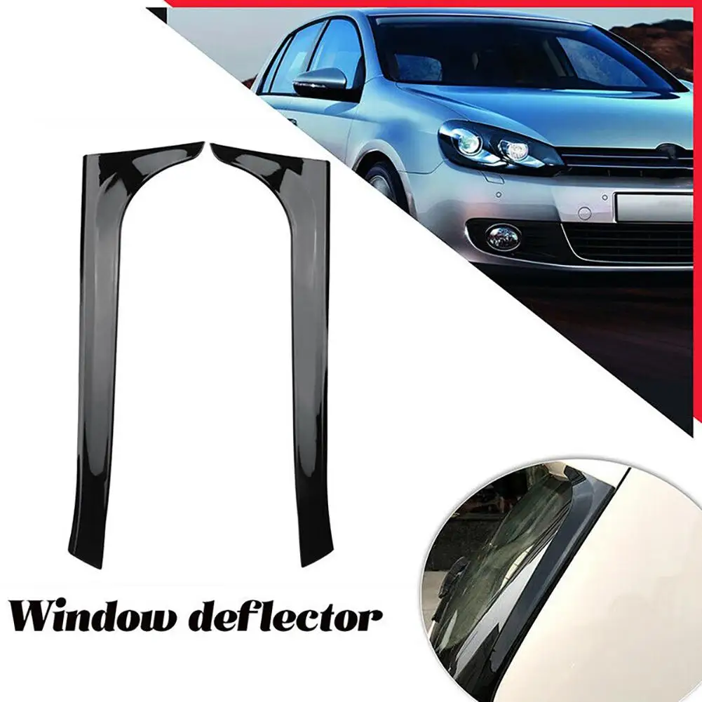 1 Pair Rear Window Spoiler Side Wing Cover Window Deflector Compatible For Golf 6 Gti Golf 6 Mk6 Variant Wagon