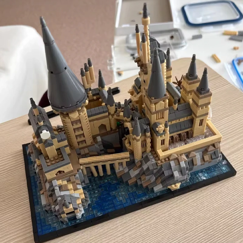 2700 + stücke Zauberei Schloss Micro Größe Blöcke Sets Gothic Gebäude DIY Ziegel Modell für Kinder Erwachsene Weihnachten Geschenke Zimmer ornamente
