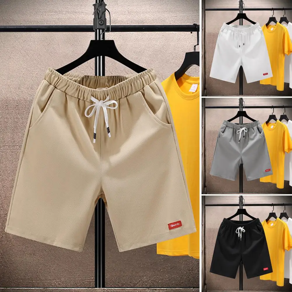 

Men Summer Shorts Jogger Shorts with Letter Mark Embellishment Men's Summer Sport Shorts Jogger Pants Casual Wide Leg for Men