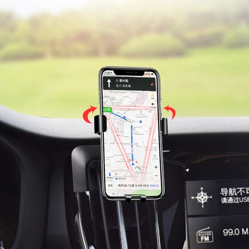 Mobile Phone Holder Phone Holder LHD Car Phone Holder For Volvo s60 v60 s90 v90 xc40 xc60 xc90 Car Styling Bracket GPS Stand Rotatable