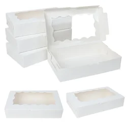 Gift Boxes with Window for Special Occasions - Elegant Party Favor Packaging (White)