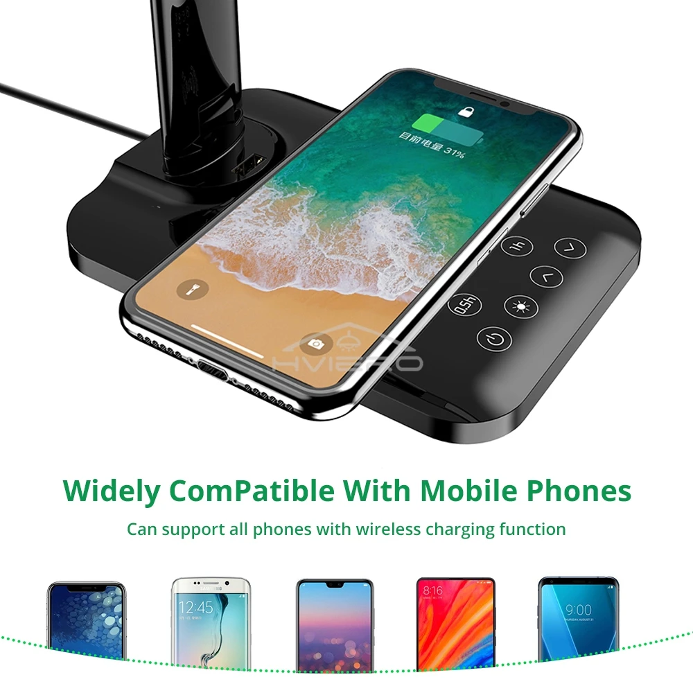 LED Folding Desk Lamp Led USB 5V Timing Eye Guard Protection For Home Night Reading Bedside Living Room Charging Table Lighting