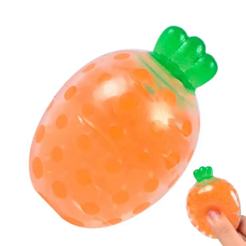 

Carrot Shape Pinch Ball Fidget Toys children's fun stress relief Ball decompress toy Kids Washable Relaxing Squeeze Toy Supplies