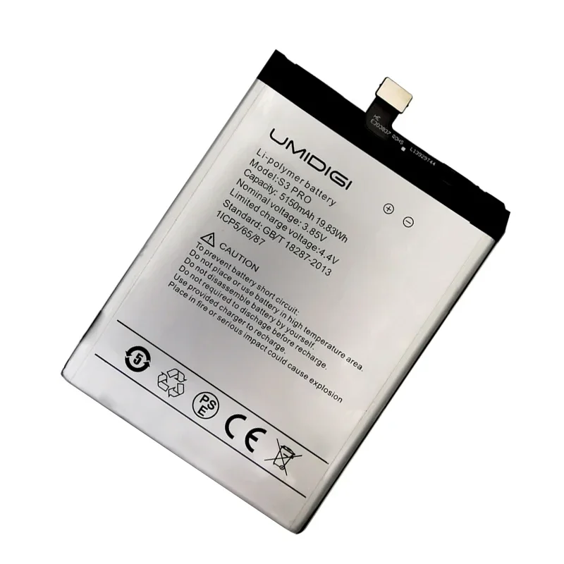 2024 Years 100% Original For UMI Umidigi F1 F1 Play S3 Pro Original Battery 5150mAh Hight Capacity 3.85V Replacement + Tools