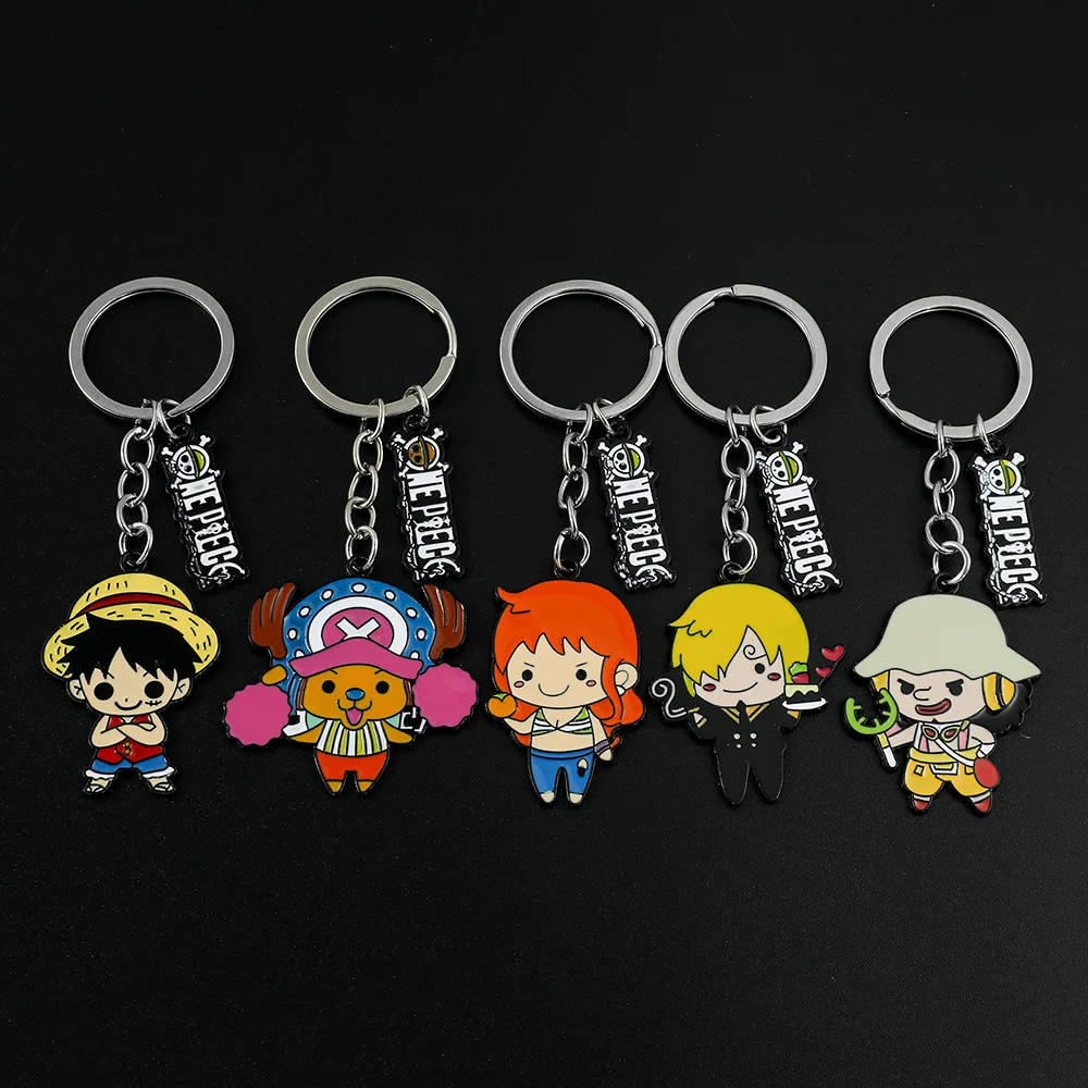 

One Piece Game Anime Peripheral Mini Handbag Keychain Premium Zinc Alloy Backpack Pendant Car Key Accessories Christmas Gift Toy