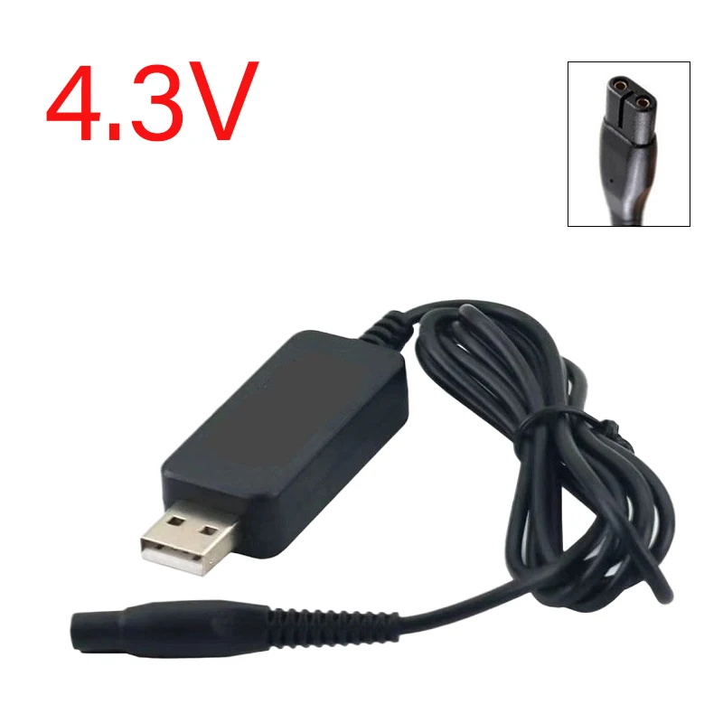Charger Cord Adapter USB Plug Charging Cable 4.3V for Philips Shaver A00390 One Blade QP2520 QG3340 RQ310 RQ311