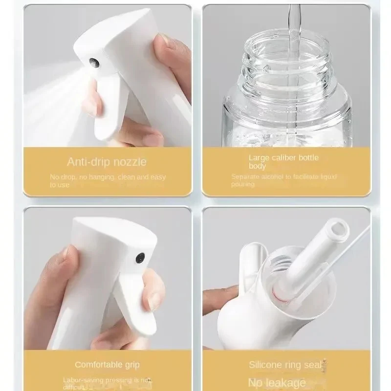 Spray Bottle Press Spray Continuous High Pressure Toner Emulsion Essence Bottled Ultra-fine Atomized Disinfection Sprayer Hair Spray