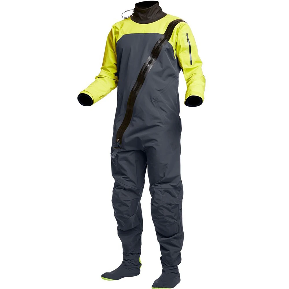 

Kayaking Drysuit for Men, Latex Cuff, Splash Collar, Flatwater Paddling, One-Piece, Winter and Spring, MD48, 2023