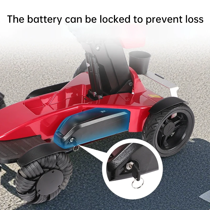 Automatic Motorized Foldable Long Mileage Electric Wheelchair for Patient Wheelchair with Lithium Battery for Handicappedcustom