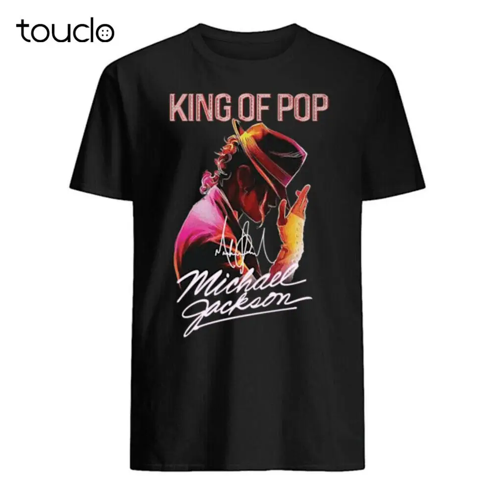 New Michael Jackson King Of Pop Signations Shirt Unisex Womens Mens Work Shirts S-5Xl Xs-5Xl Regalo Personalizzato Creative Funny Tee