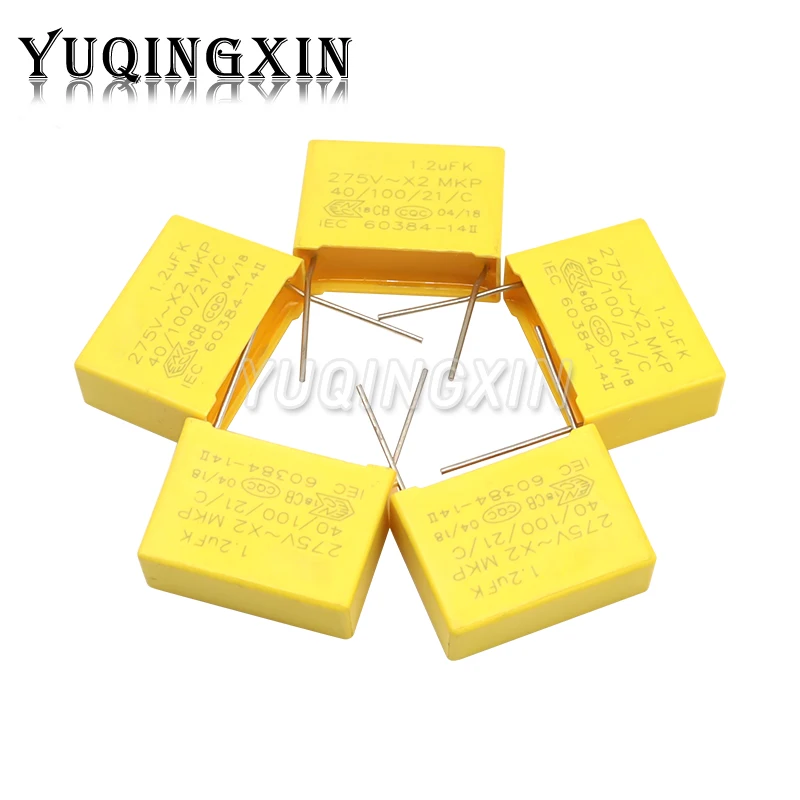 275VAC X2 Safety capacitor 275V 10mm 15mm 22.5mm 27.5mm 0.022UF 0.047UF 0.1UF 0.22UF 0.47UF 0.68UF 1UF Polypropylene film 10pcs safety capacitor polypropylene film capacitor