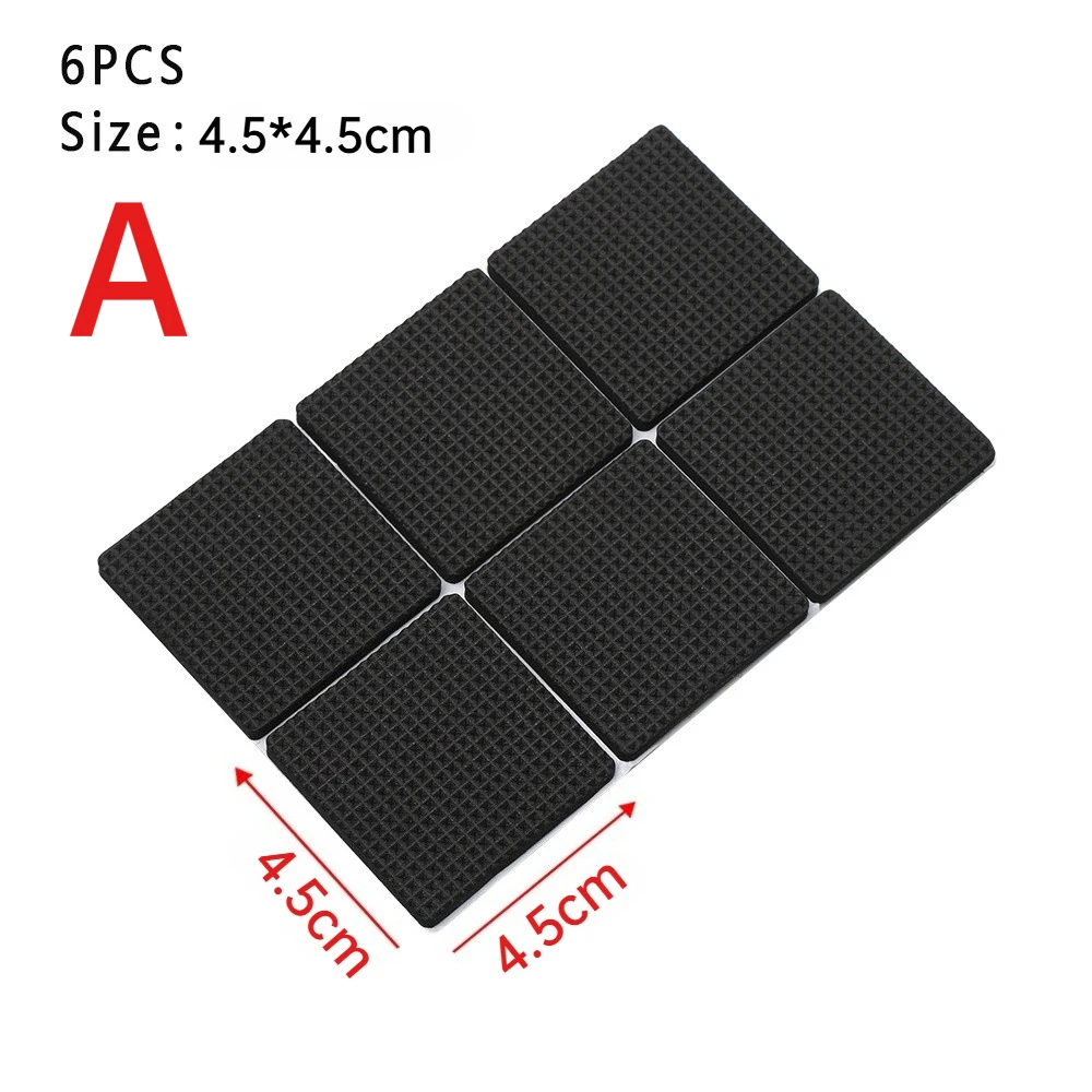 Enhanced Non-Slip Rubber Furniture Pads - Thick Self-Adhesive Floor Protectors