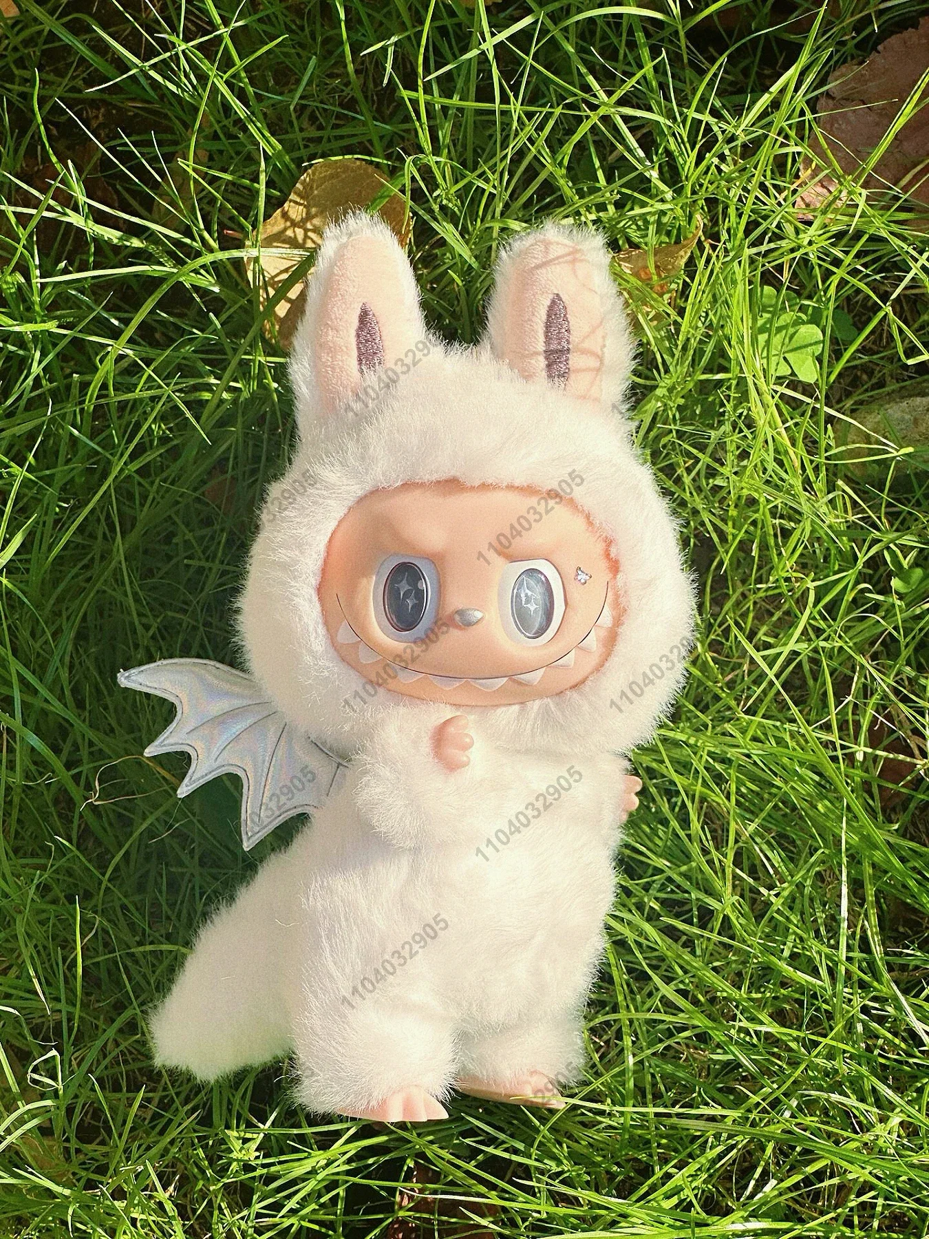 Angle Labubu The Monsters Labubu White Angle With Wings Original Replica 1:1 Vinyl Plush Doll Action Figure Bag Charm Pendant