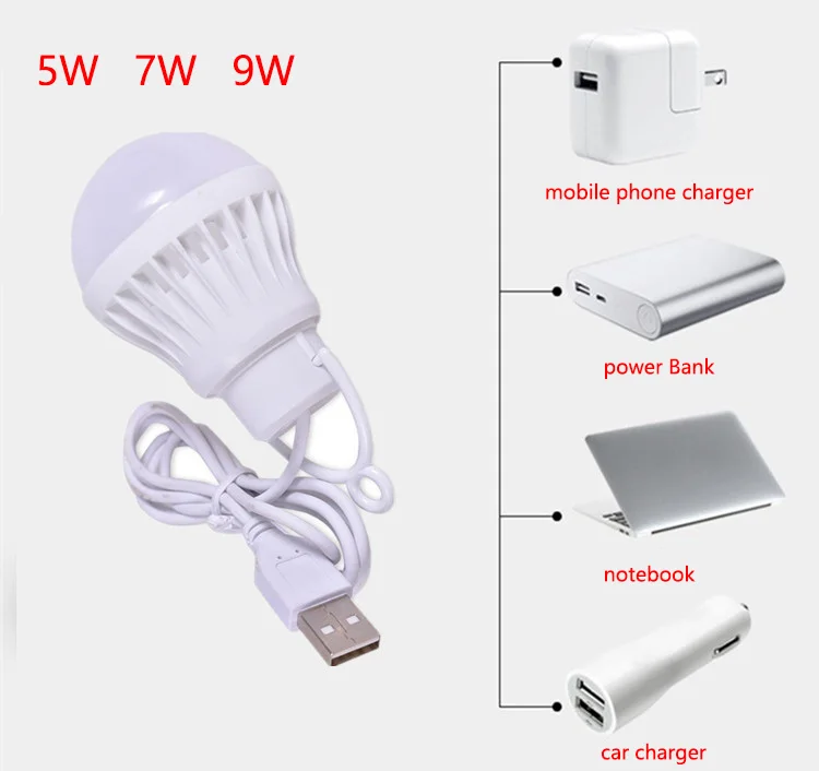 Description Picture 5 of itemZK50 Portable Lantern Camp LightsBulb 5W/7W/9W Power Outdoor Camping Multi Tool LED for Tent Camping Gear USB Lamp