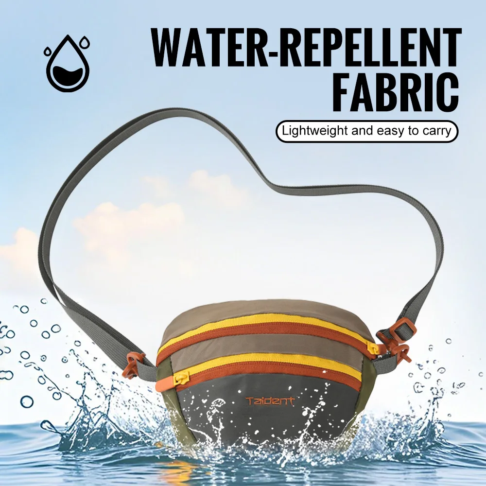 Fashion Crossbody Bag Adjustable Strap Pocket Zipper Bag Water-proof Large Capacity Outdoor Camping Hiking Travel Sling Bag