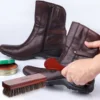 2 Pcs Shoe Brush Boot Care Kit Brown Boots Cleaning Mane Athletic Shoes 2