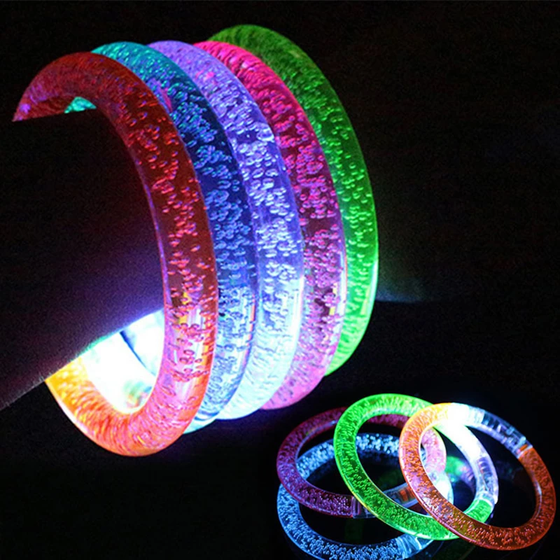 Flash Dance Bracelets Wristbands LED Flashing Wrist Glow ...