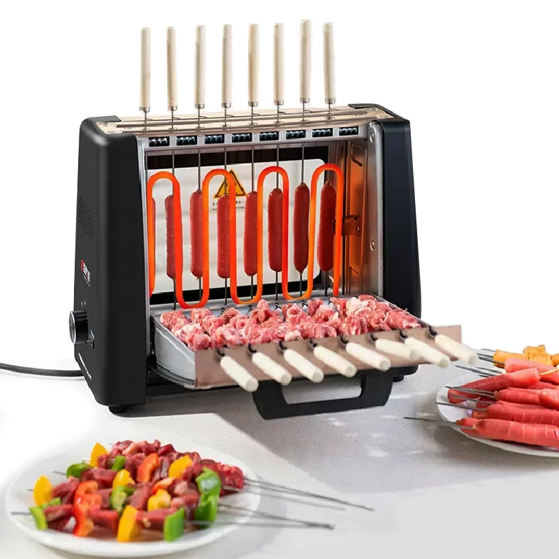 220v Korean BBQ Grill Electric BBQ Grill Machine Automatic Rotation