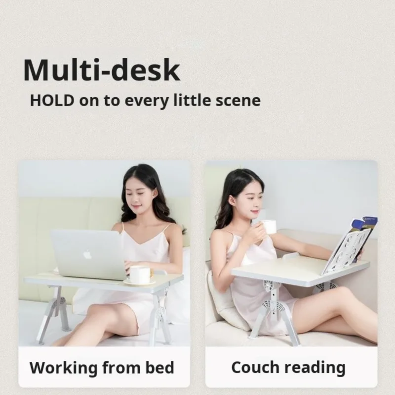 Home Small foldable study table Lift Laptop Table Bed Adjustable Stand Lazy Learning Desk Student Computer Desk for Working Read