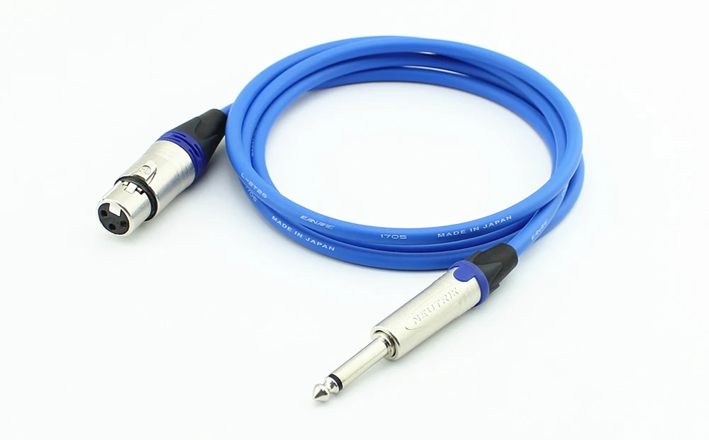 3-poliger XLR-Audio-Stecker/Buchse auf 6,35 mm TRS-Buchse, symmetrisches Kabel, Mikrofonleitung Canare L-2T2S-Draht NC3FXX auf 1/4 NP3X – Detail 17
