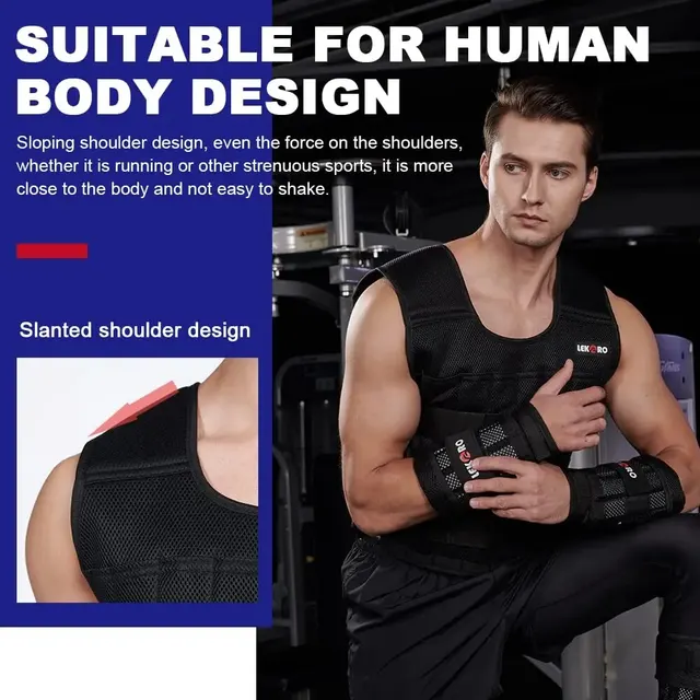 20kg Adjustable Weight Training Suit Empty Bag Fitness Running Vest, Hand And Foot Strength Training Physical Training Clothing 2