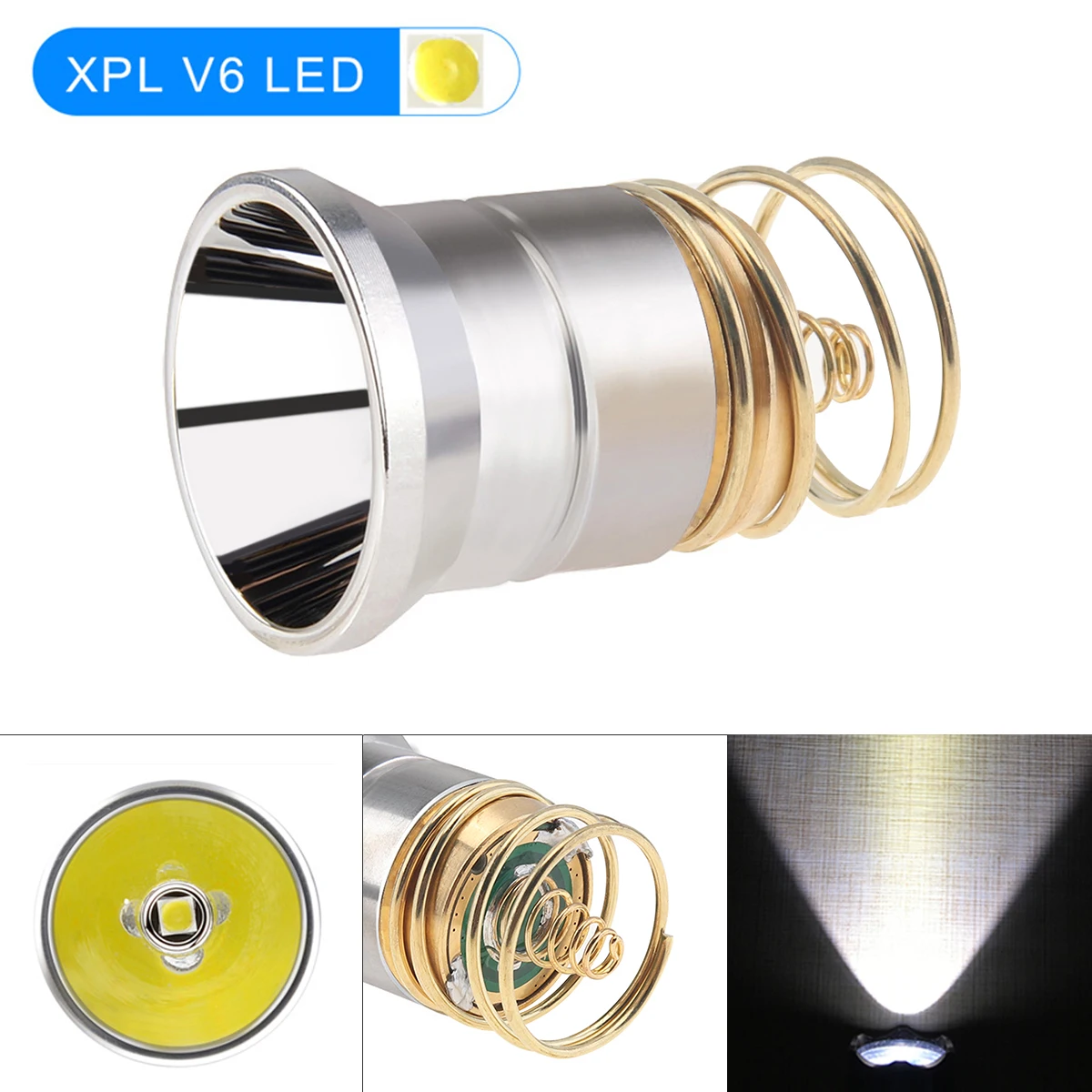 26.5mm LED 손전등 전구 교체, 6P C2 D2 G2 Z2 / 501B 502B XP..
