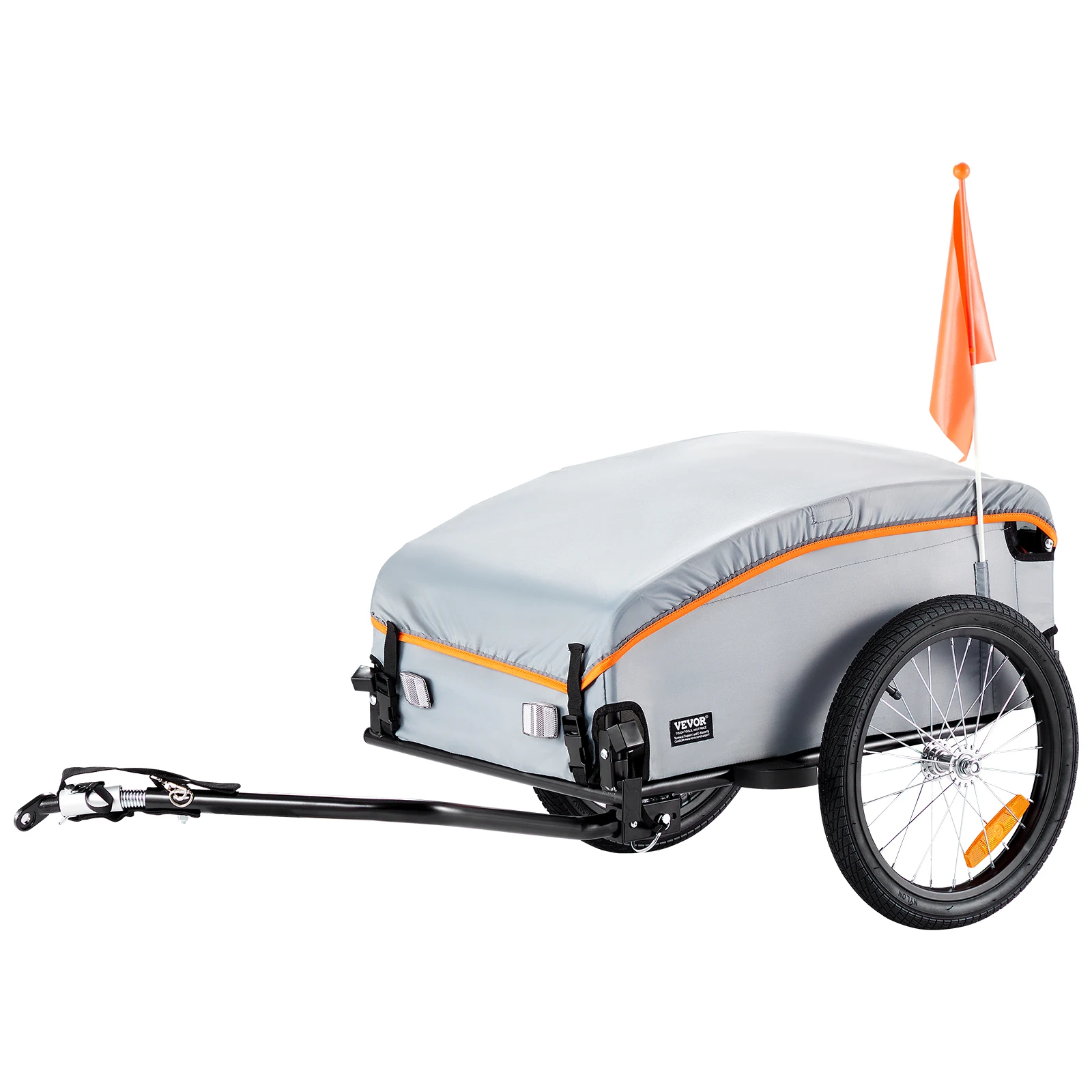 Foldable Bike Cargo Trailer with Waterproof Cover