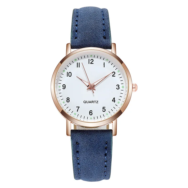 Elegant Women's Luxury Leather Quartz Watch with Backlight