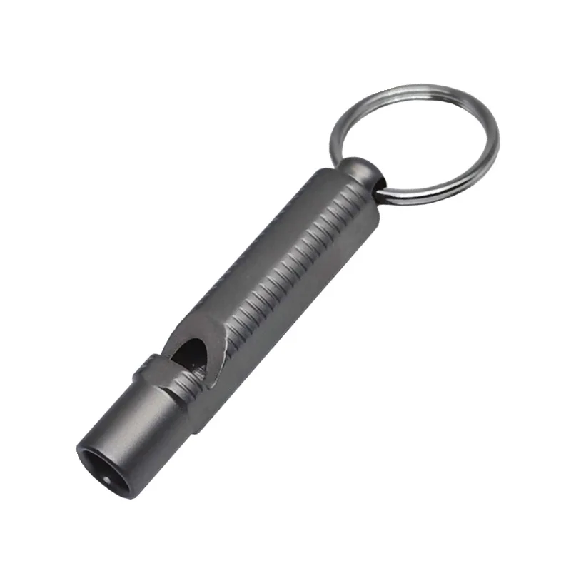 

Simple Titanium Alloy Whistle Portable Whistle Outdoor Tool EDC Camping Hiking