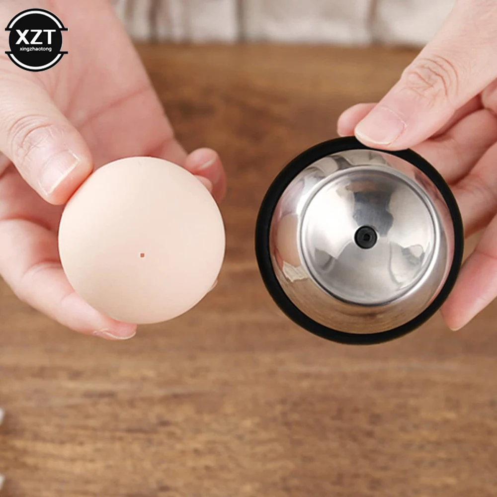 Boiled Egg Piercer 304 Stainless Steel Egg Needle Plastic Base Manual Hole Puncher Bakery Kitchen Separator Piercing Tool egg piercer egg hole punch