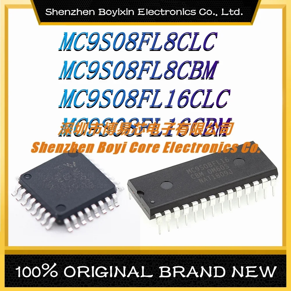 

MC9S08FL8CLC MC9S08FL8CBM MC9S08FL16CLC MC9S08FL16CBM Original Authentic 20MHz Microcontroller (MCU/MPU/SOC) IC Chip