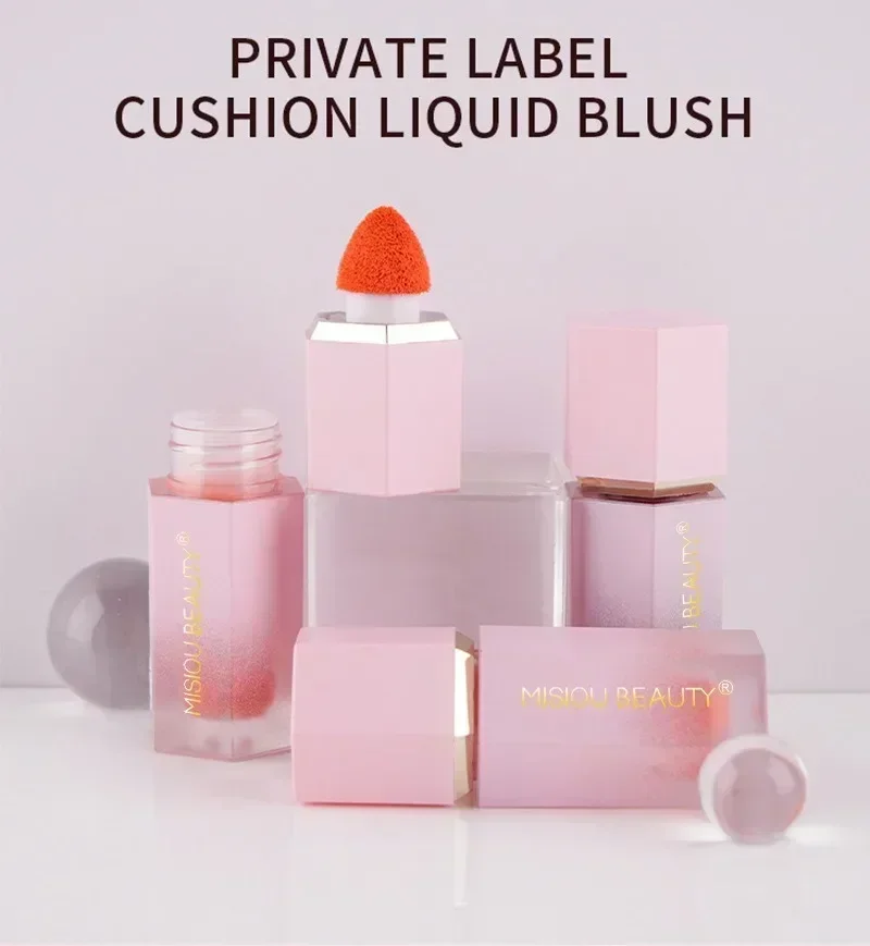 Liquid Blush Waterproof Multi-purpose Facial Nourishing Blush Stick Cheek Natural Blusher Cute Korean Makeup for Women