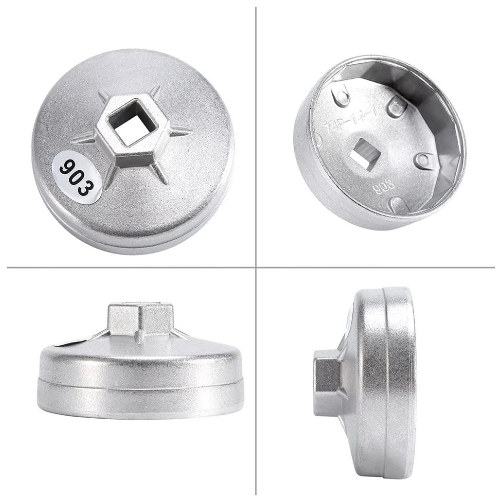 74mm 14 Flute Oil Filter Wrench for Mercedes Benz Audi Sprinter VW Porsche Volkswagen Mazda and Other Aftermarket Filters