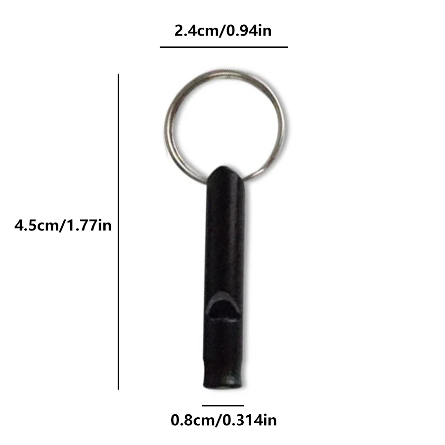 Outdoor Metal Multifunction Whistle Pendant With Keychain Keyring For Outdoor Survival Emergency Mini Size Whistles