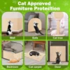 Trimmable Self-Adhesive Carpet Cats Scratch Board Wall Anti Cat Scratch Sofa Diy Cats Scratch Board Sofa Protection Paws Sharpen 5