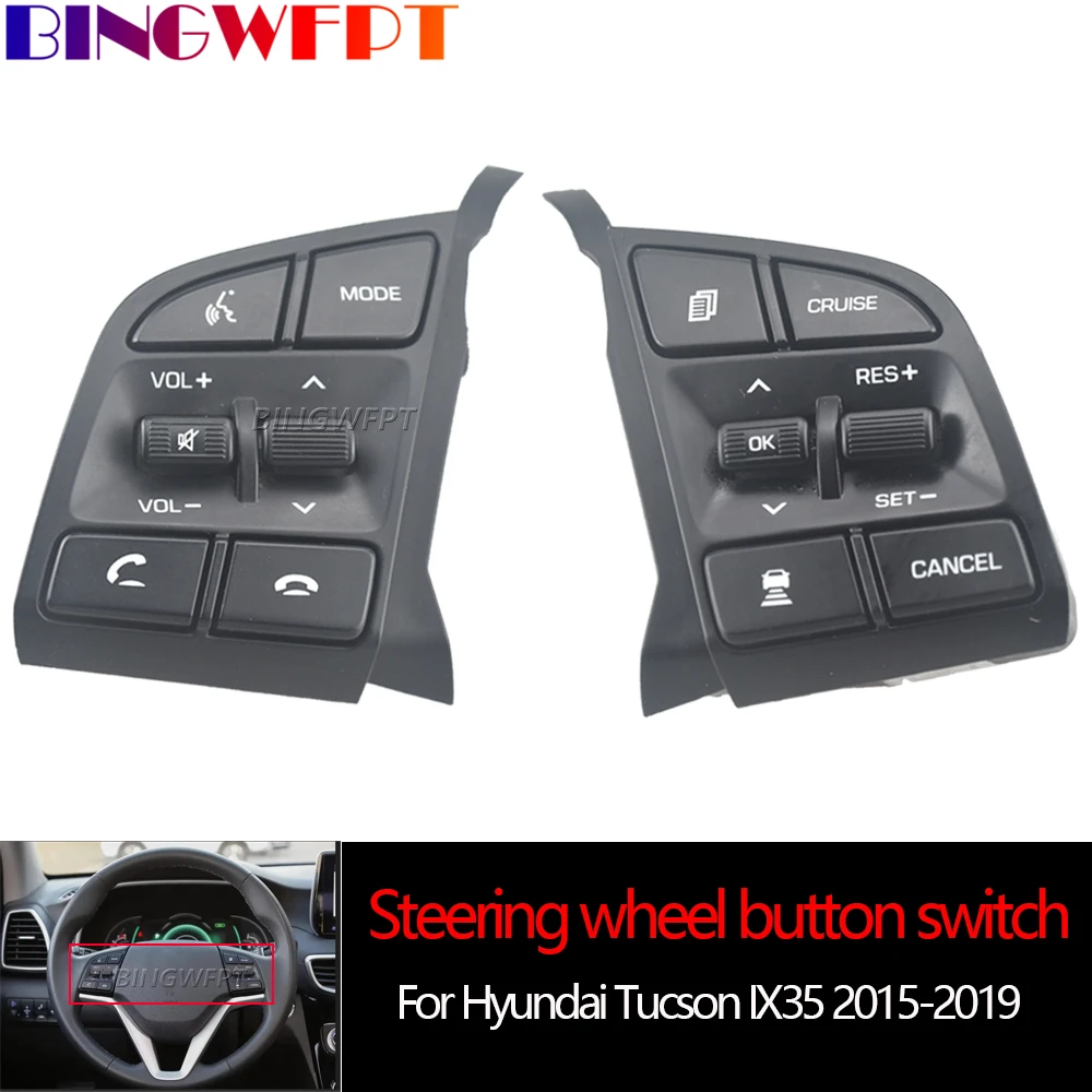 Original Button Switch For Hyundai Tucson IX35 2015 2019 Steering wheel