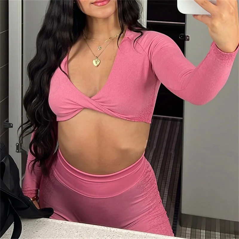 Lgnite Crop Top Women Short Sleeve Yoga Top Shirts Light Weight Gym Crop Seamless Sports Shirt Ribbed Fit