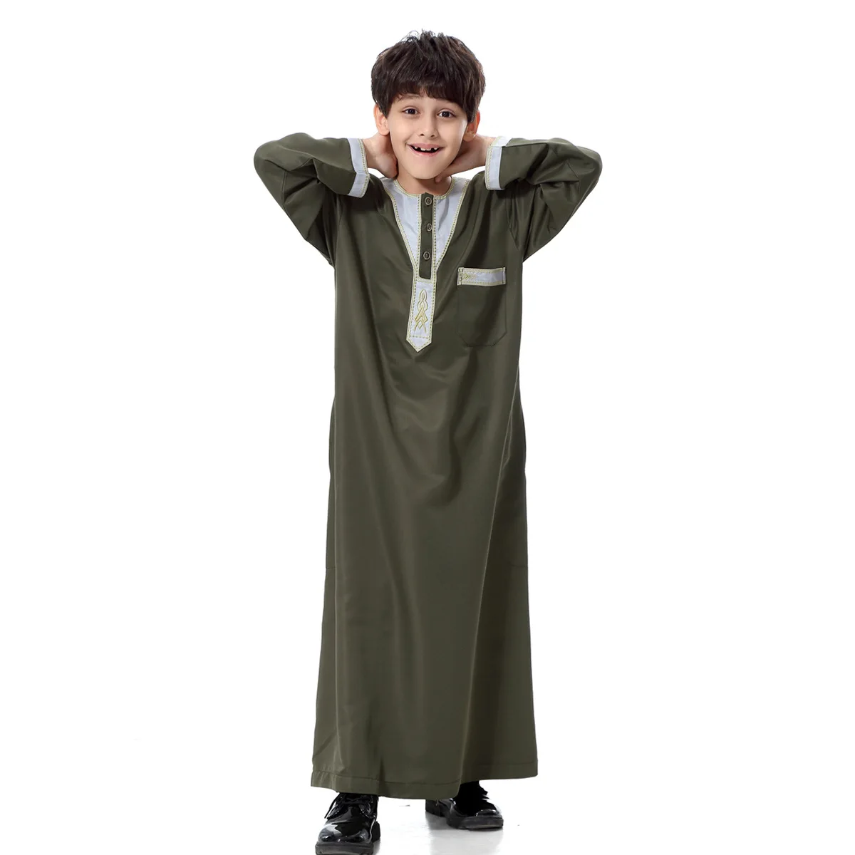 Kids Muslim Clothing Middle East Turkish Pakistan Dubai Robe Eid Ramadan  6-12 Years Old Boys Robes 80-165Cm 2022 Summer New - AliExpress