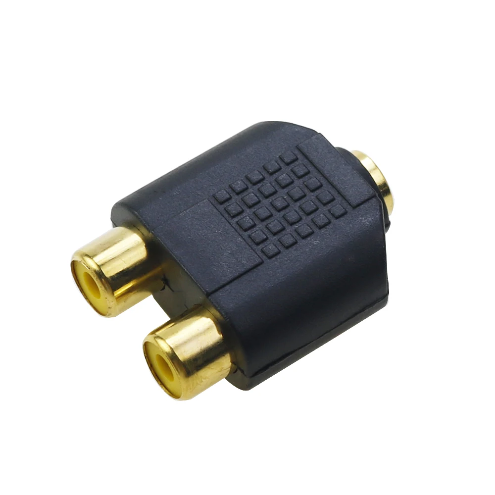 Universelles RCA-Kabel 3,5mm Klinke Stereo-Audiokabel zu 2RCA-Buchse Weiblich zu Männlich zu Kopfhörer 3,5 AUX Y-Adapter für DVD-Verstärker – Detail 2