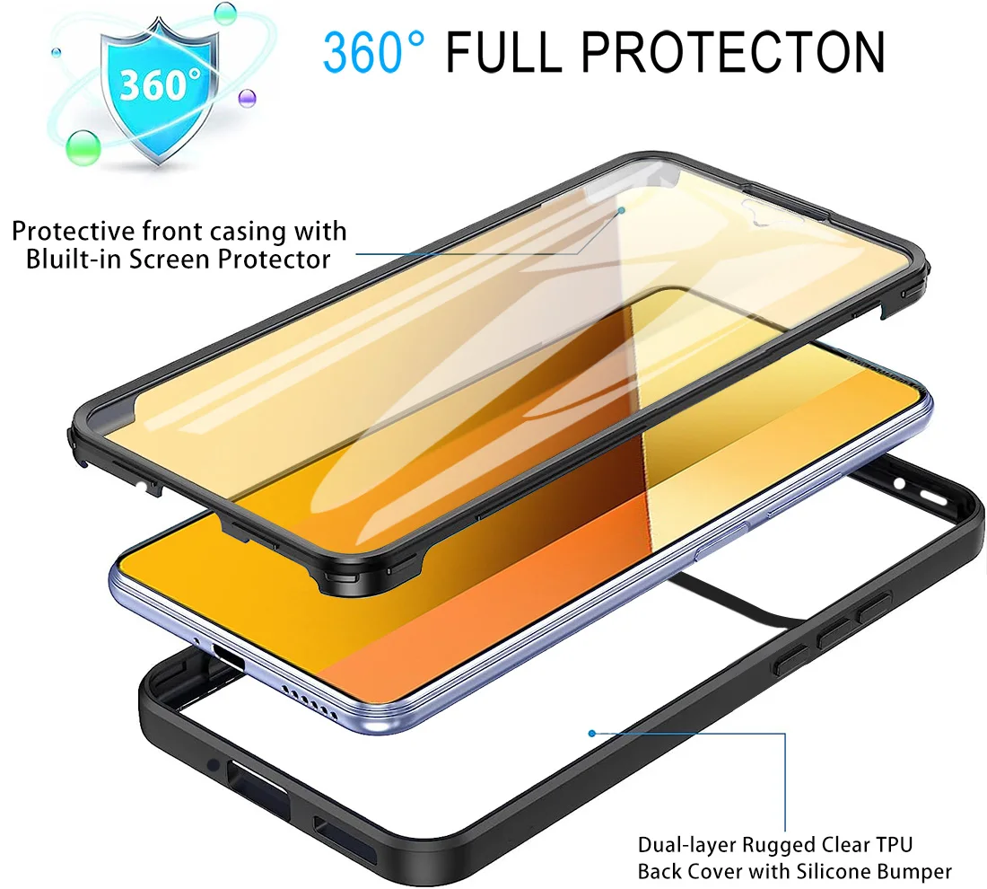 Shockproof Full Coverage Ultra Clear Case