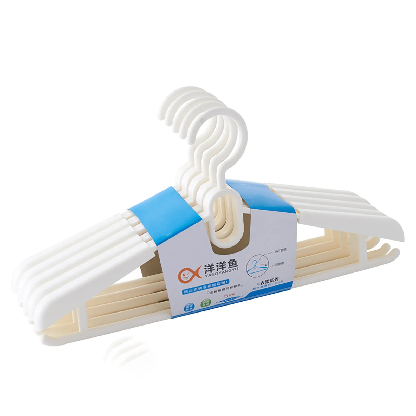 Retractable Hangers, 5 Pack, Plastic Hangers, Wide Shoulder Slots, Space Saving Hangers tendedero retractil de ropa percheros 2