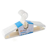Retractable Hangers, 5 Pack, Plastic Hangers, Wide Shoulder Slots, Space Saving Hangers tendedero retractil de ropa percheros 2